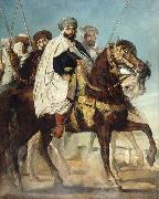 Caliph of Constantinople and Chief of the Haractas, Followed by his Escort Theodore Chasseriau